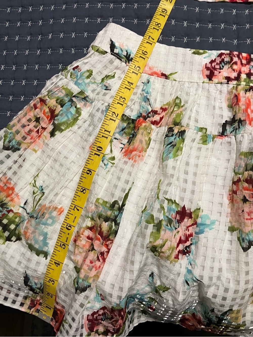 BuddyLove Scottish Rose check puff sleeve top and skirt set - Picture 11 of 12